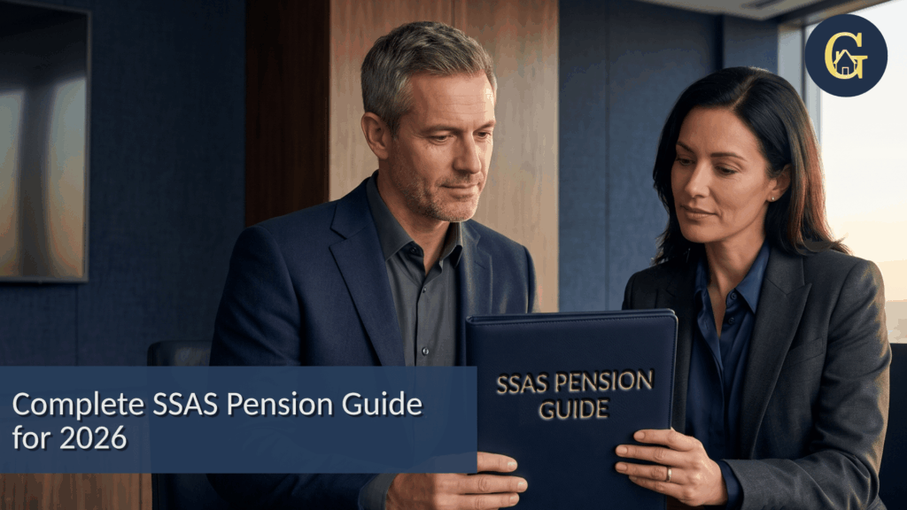 man and woman reading ssas pension guide